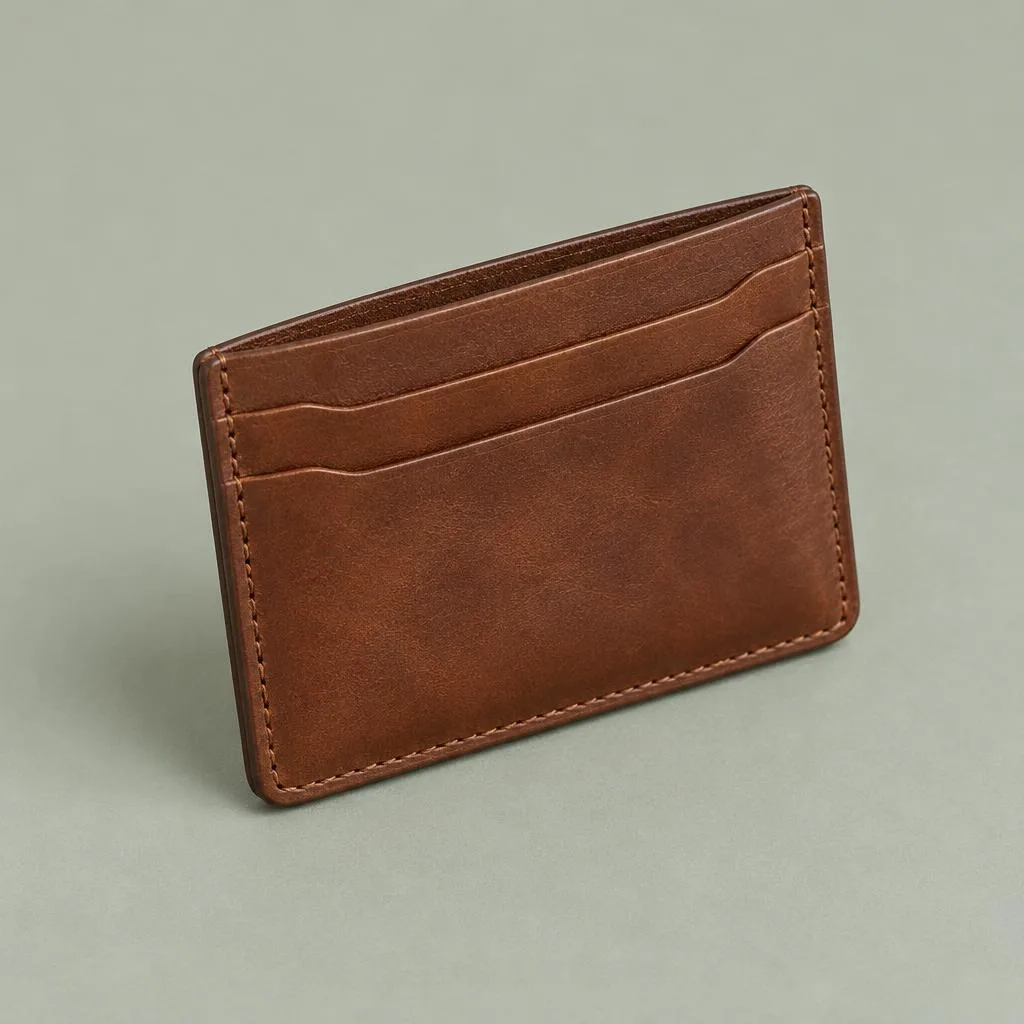 Classic leather card holder